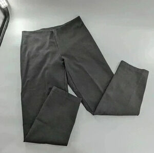 Eileen Fisher women's size med dark Charcoal pull on heavy stretchy pants #115